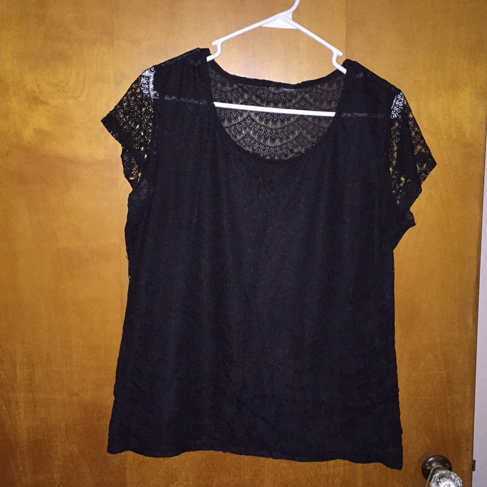 Black lacy blouse or coverup